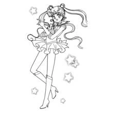 Dessin à colorier: Sailor Moon (Animé et Manga) #50401 - Coloriages à Imprimer Gratuits