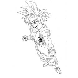 Dessins à colorier: Sangoku - Coloriages à Imprimer Gratuits