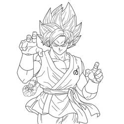 Dessin à colorier: Sangoku (Animé et Manga) #201372 - Coloriages à Imprimer Gratuits