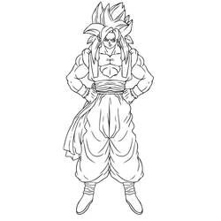 Dessin à colorier: Sangoku (Animé et Manga) #201376 - Coloriages à Imprimer Gratuits