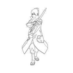 Dessins à colorier: Sasuke - Coloriages à Imprimer Gratuits