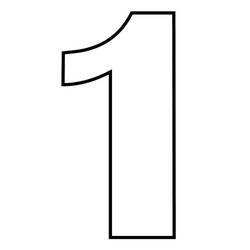 Dessin à colorier: Chiffre 1 (Apprentissage et Éducation) #221298 - Coloriages à Imprimer Gratuits