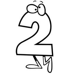 Dessin à colorier: Chiffre 2 (Apprentissage et Éducation) #221329 - Coloriages à Imprimer Gratuits
