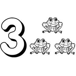 Dessin à colorier: Chiffre 3 (Apprentissage et Éducation) #221337 - Coloriages à Imprimer Gratuits