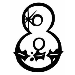 Coloriage Chiffre 8 (Apprentissage et Éducation) #221464 à imprimer et colorier