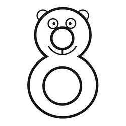 Dessin à colorier: Chiffres (Apprentissage et Éducation) #125122 - Coloriages à Imprimer Gratuits