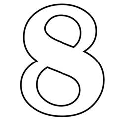 Dessin à colorier: Chiffres (Apprentissage et Éducation) #125289 - Coloriages à Imprimer Gratuits