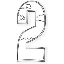 Dessin à colorier: Chiffres (Apprentissage et Éducation) #125311 - Coloriages à Imprimer Gratuits