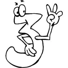 Dessin à colorier: Chiffres (Apprentissage et Éducation) #125353 - Coloriages à Imprimer Gratuits