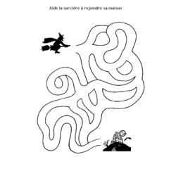 Dessin à colorier: Labyrinthes (Apprentissage et Éducation) #126512 - Coloriages à Imprimer Gratuits