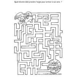 Dessin à colorier: Labyrinthes (Apprentissage et Éducation) #126573 - Coloriages à Imprimer Gratuits