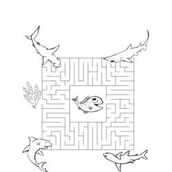Dessin à colorier: Labyrinthes (Apprentissage et Éducation) #126618 - Coloriages à Imprimer Gratuits