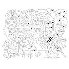 Dessin à colorier: Labyrinthes (Apprentissage et Éducation) #126640 - Coloriages à Imprimer Gratuits