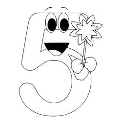 Dessin à colorier: Nombre (Apprentissage et Éducation) #192729 - Coloriages à Imprimer Gratuits
