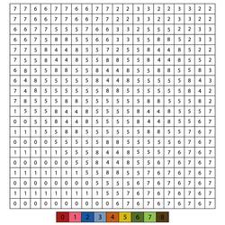 Dessins à colorier: Pixel Art - Coloriages à Imprimer Gratuits