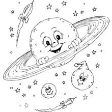 Dessin à colorier: Planete (Système Solaire) (Apprentissage et Éducation) #157600 - Coloriages à Imprimer Gratuits