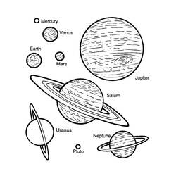 Dessin à colorier: Planete (Système Solaire) (Apprentissage et Éducation) #157602 - Coloriages à Imprimer Gratuits