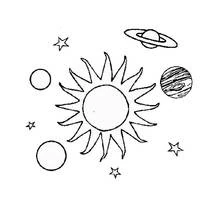 Dessin à colorier: Planete (Système Solaire) (Apprentissage et Éducation) #157611 - Coloriages à Imprimer Gratuits