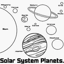 Dessin à colorier: Planete (Système Solaire) (Apprentissage et Éducation) #157612 - Coloriages à Imprimer Gratuits