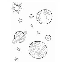 Dessin à colorier: Planete (Système Solaire) (Apprentissage et Éducation) #157640 - Coloriages à Imprimer Gratuits