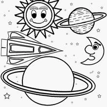 Dessin à colorier: Planete (Système Solaire) (Apprentissage et Éducation) #157658 - Coloriages à Imprimer Gratuits