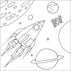 Dessin à colorier: Planete (Système Solaire) (Apprentissage et Éducation) #157662 - Coloriages à Imprimer Gratuits