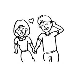 Dessin à colorier: Amour (Autres) #88544 - Coloriages à Imprimer Gratuits