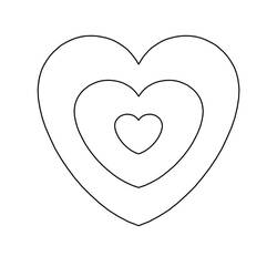 Dessin à colorier: Coeur (Autres) #173250 - Coloriages à Imprimer Gratuits