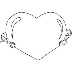 Dessin à colorier: Coeur (Autres) #173265 - Coloriages à Imprimer Gratuits
