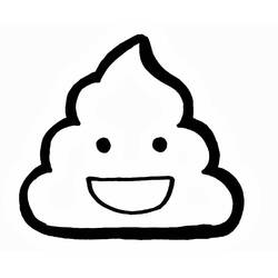 Dessin à colorier: Crotte (Caca Emoji) (Autres) #190904 - Coloriages à Imprimer Gratuits
