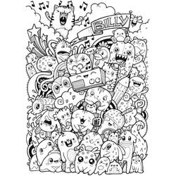 Dessins à colorier: Doodle Art - Coloriages à Imprimer Gratuits