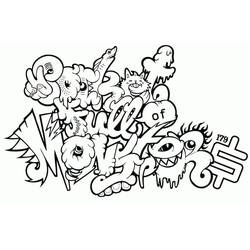 Dessin à colorier: Graffiti (Autres) #192181 - Coloriages à Imprimer Gratuits