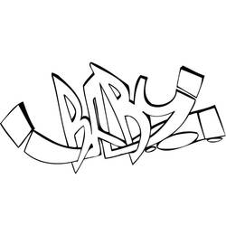 Dessin à colorier: Graffiti (Autres) #192201 - Coloriages à Imprimer Gratuits
