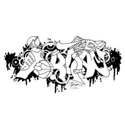 Dessin à colorier: Graffiti (Autres) #192207 - Coloriages à Imprimer Gratuits