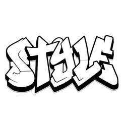 Dessin à colorier: Graffiti (Autres) #192221 - Coloriages à Imprimer Gratuits