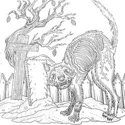 Dessin à colorier: Horreur et Effrayant (Autres) #181148 - Coloriages à Imprimer Gratuits