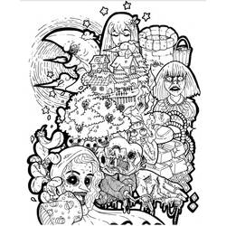 Coloriage Horreur et Effrayant (Autres) #193659 à imprimer et colorier