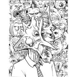 Dessin à colorier: Horreur et Effrayant (Autres) #193674 - Coloriages à Imprimer Gratuits