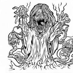 Dessin à colorier: Horreur et Effrayant (Autres) #194075 - Coloriages à Imprimer Gratuits