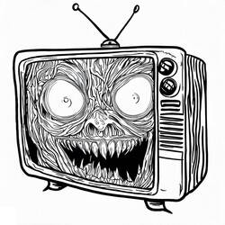 Dessin à colorier: Horreur et Effrayant (Autres) #194078 - Coloriages à Imprimer Gratuits