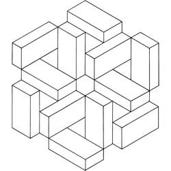Dessin à colorier: Illusion d’optique (Autres) #213956 - Coloriages à Imprimer Gratuits