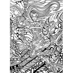 Coloriage Psychedelique (Autres) #210028 à imprimer et colorier