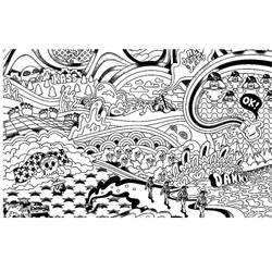 Coloriage Psychedelique (Autres) #210037 à imprimer et colorier