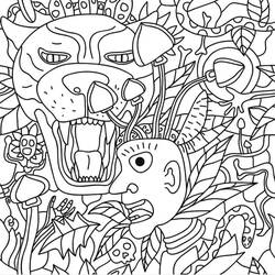 Coloriage Psychedelique (Autres) #210045 à imprimer et colorier