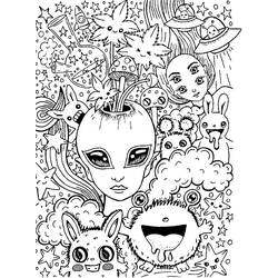 Coloriage Psychedelique (Autres) #210047 à imprimer et colorier