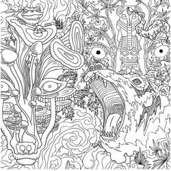 Coloriage Psychedelique (Autres) #210052 à imprimer et colorier