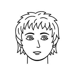 Dessin à colorier: Visage (Autres) #211984 - Coloriages à Imprimer Gratuits