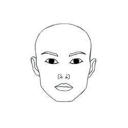 Dessin à colorier: Visage (Autres) #212013 - Coloriages à Imprimer Gratuits