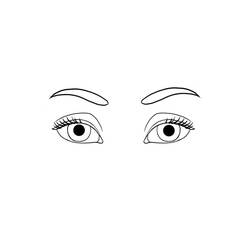 Dessin à colorier: Yeux (Autres) #201272 - Coloriages à Imprimer Gratuits