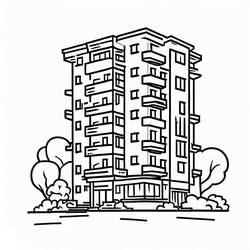 Dessins à colorier: Appartement - Coloriages à Imprimer Gratuits